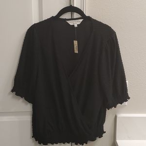 Madewell Blouse with puff sleeve